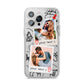 Pinboard Photo Montage Upload iPhone 14 Pro Max Glitter Tough Case Silver