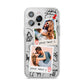 Pinboard Photo Montage Upload iPhone 14 Pro Max Glitter Tough Case Silver