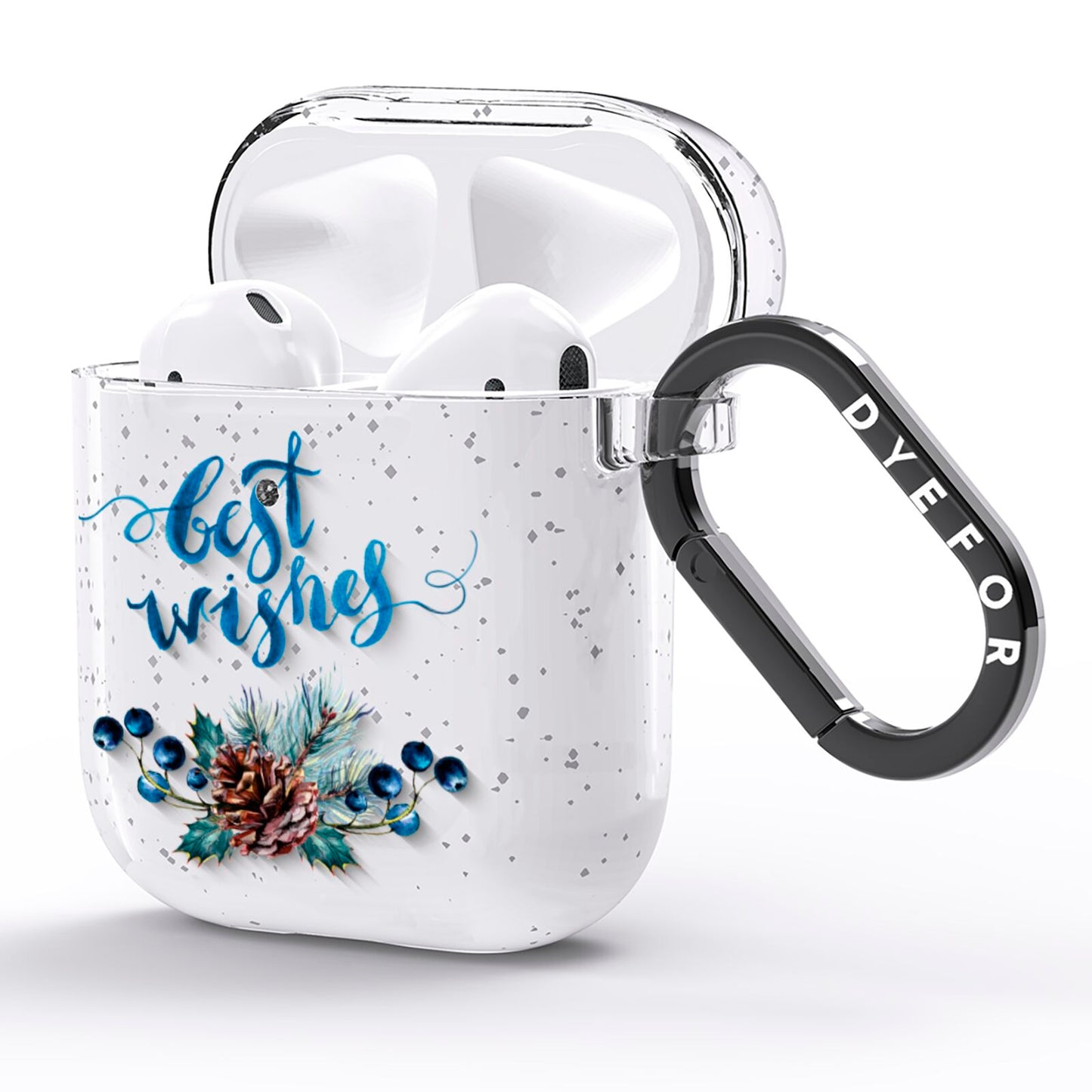 Pine cones wild berries AirPods Glitter Case Side Image