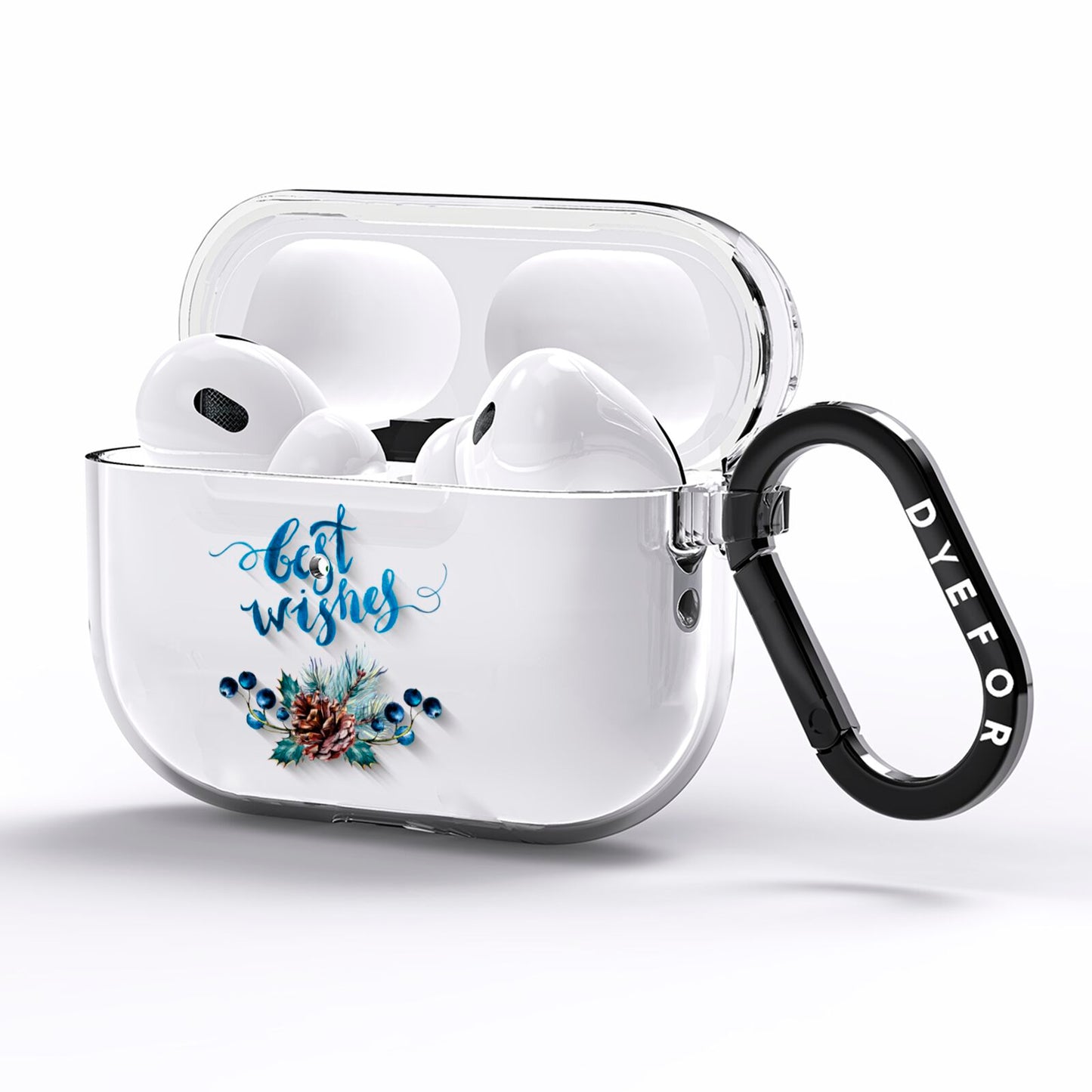 Pine cones wild berries AirPods Pro Clear Case Side Image