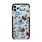 Pine cones wild berries Apple iPhone 11 Pro Max in Silver with Black Impact Case