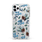 Pine cones wild berries Apple iPhone 11 Pro Max in Silver with White Impact Case
