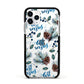 Pine cones wild berries Apple iPhone 11 Pro in Silver with Black Impact Case