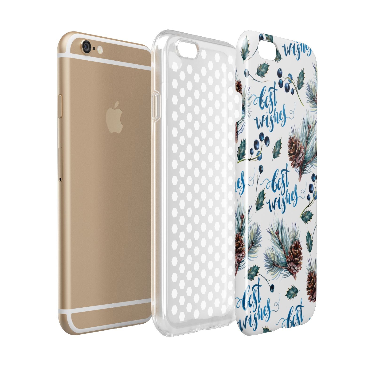 Pine cones wild berries Apple iPhone 6 3D Tough Case Expanded view