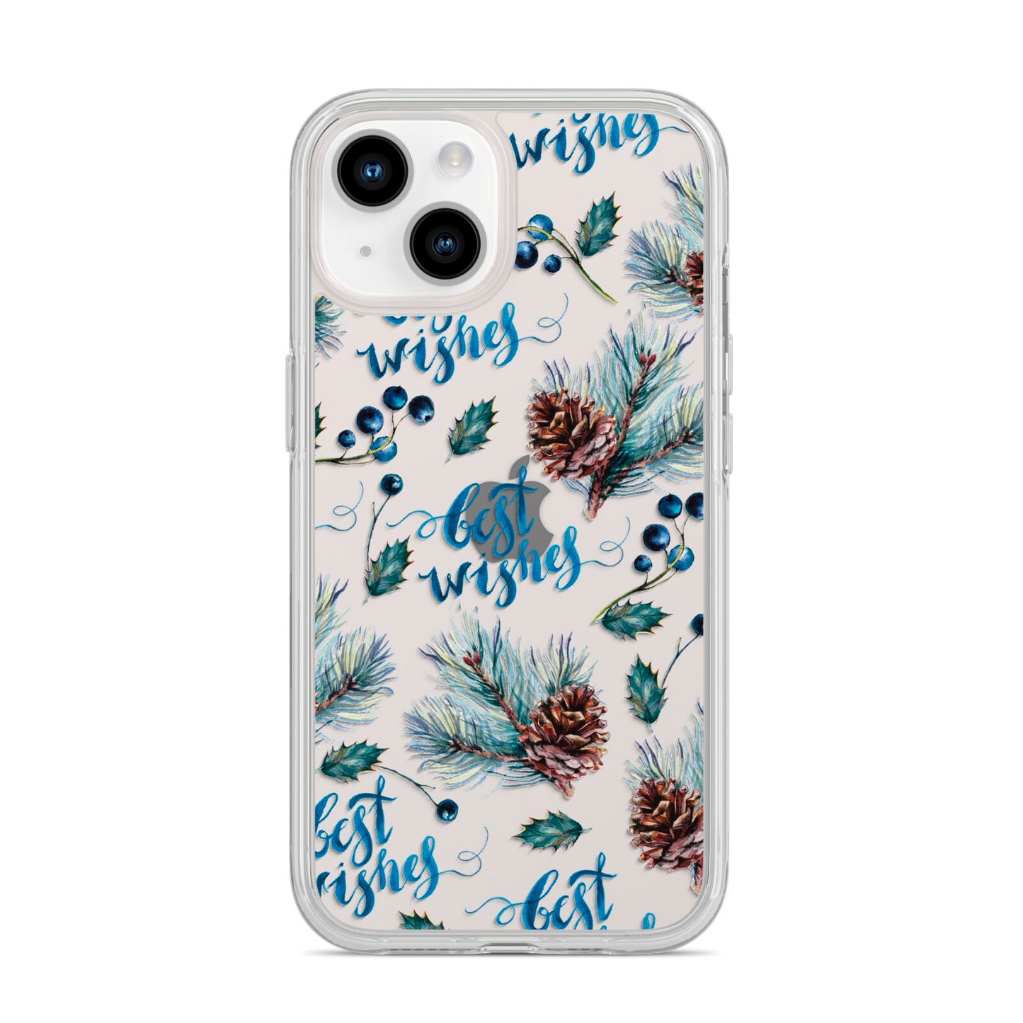 Pine cones wild berries iPhone 14 Clear Tough Case Starlight