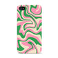Pink And Green Swirl Apple iPhone 4s Case