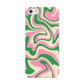 Pink And Green Swirl Apple iPhone 5 Case