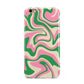Pink And Green Swirl Apple iPhone 6 Plus 3D Tough Case