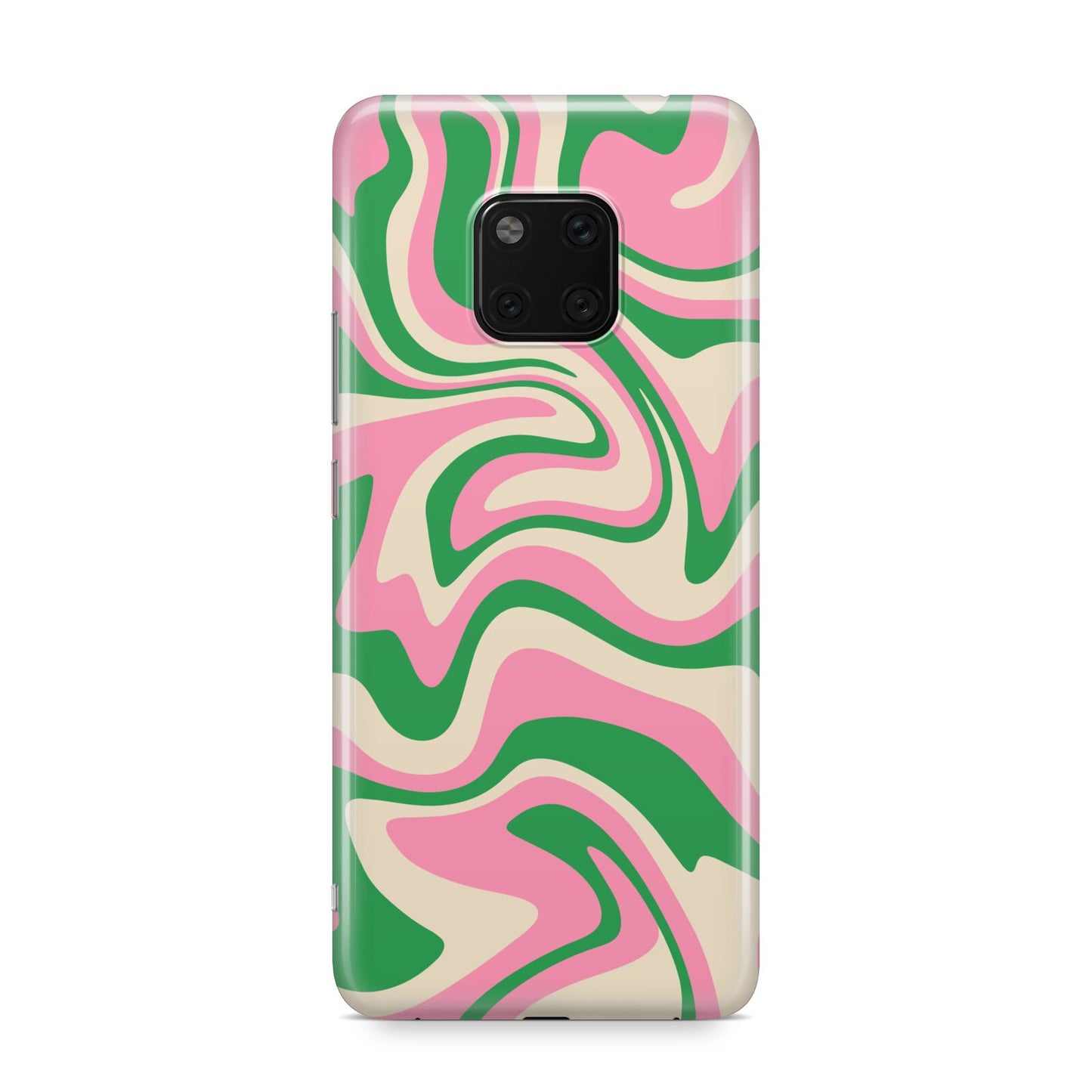 Pink And Green Swirl Huawei Mate 20 Pro Phone Case