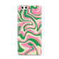 Pink And Green Swirl Huawei P10 Phone Case