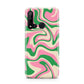 Pink And Green Swirl Huawei P20 Lite 5G Phone Case