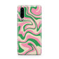 Pink And Green Swirl Huawei P30 Phone Case