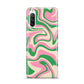 Pink And Green Swirl Sony Xperia 10 III Case