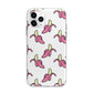 Pink Bannana Comic Art Fruit Apple iPhone 11 Pro Max in Silver with Bumper Case