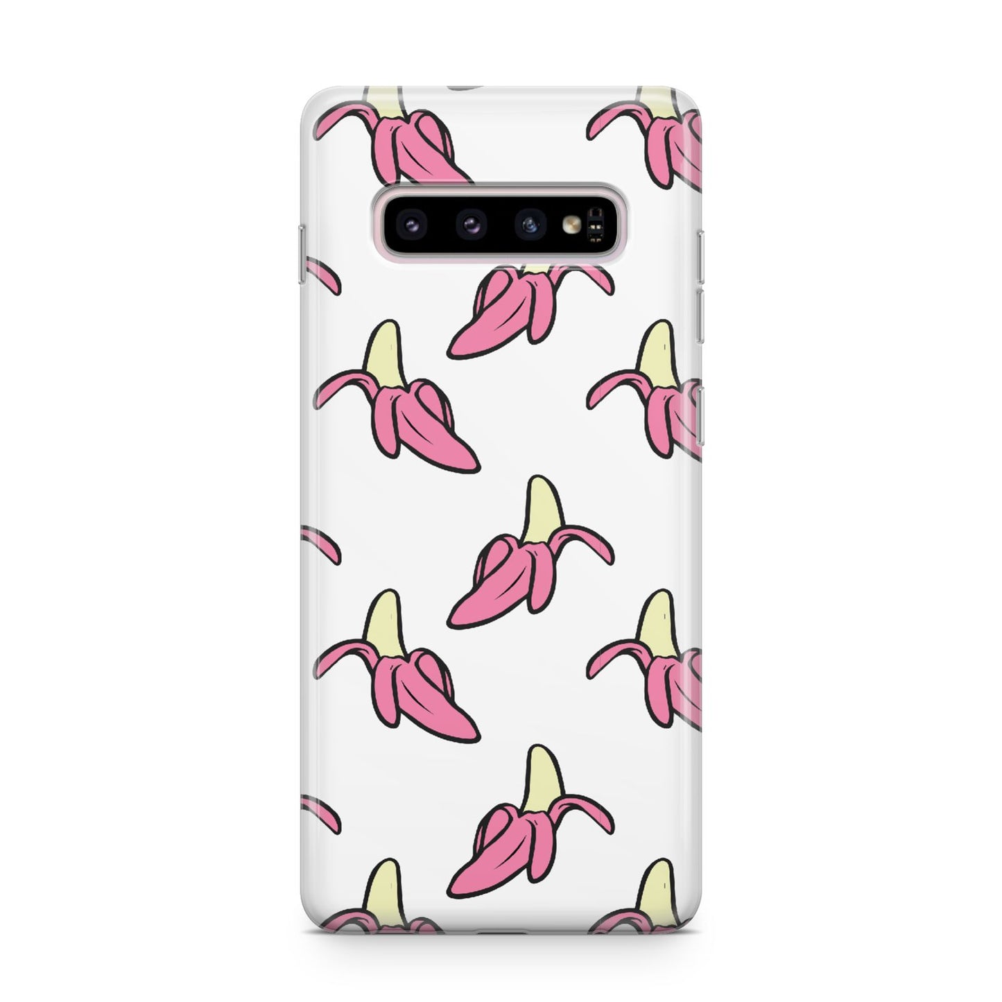 Pink Bannana Comic Art Fruit Samsung Galaxy S10 Plus Case