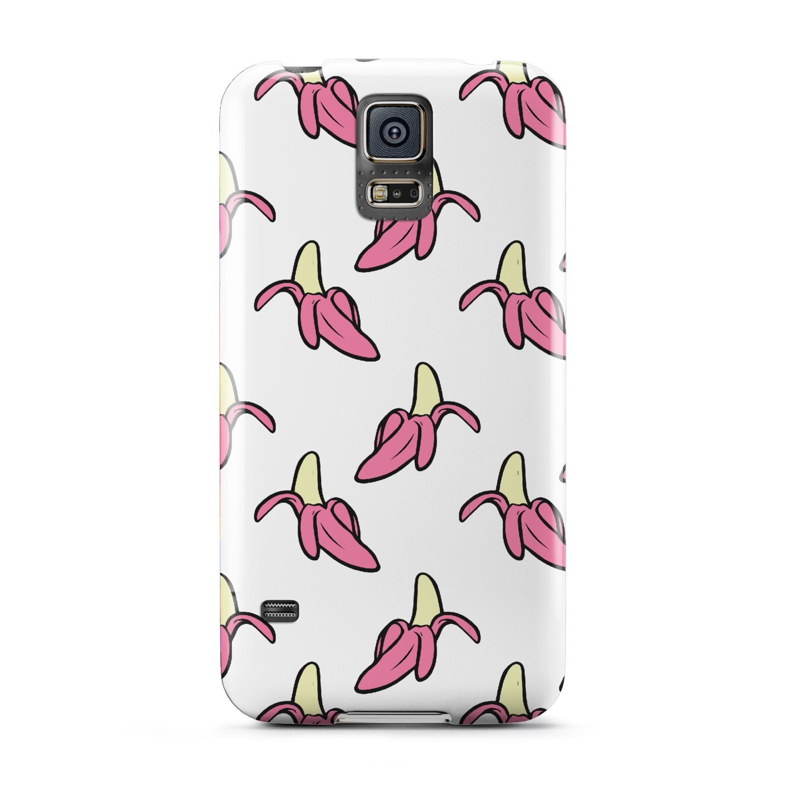Pink Bannana Comic Art Fruit Samsung Galaxy S5 Case