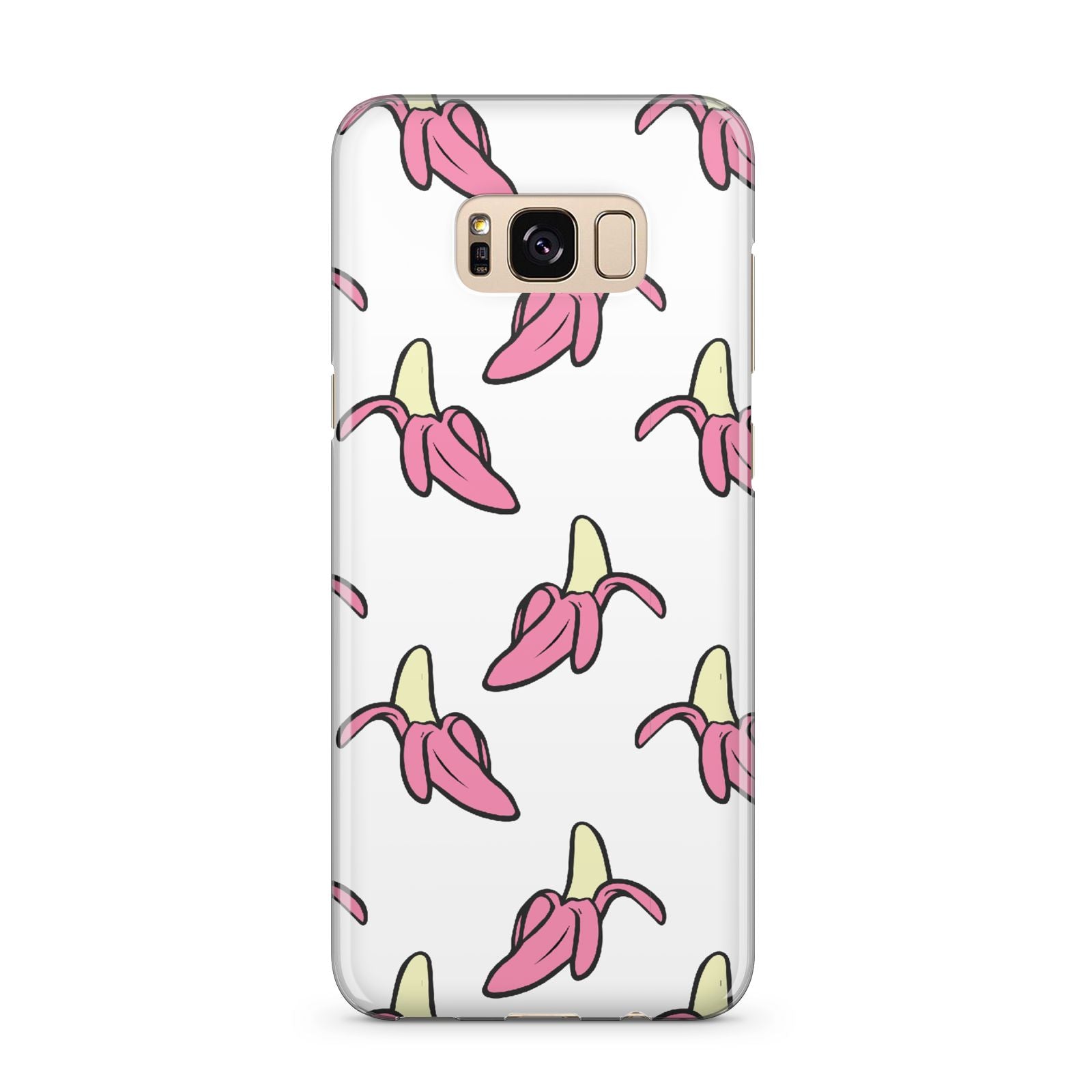 Pink Bannana Comic Art Fruit Samsung Galaxy S8 Plus Case