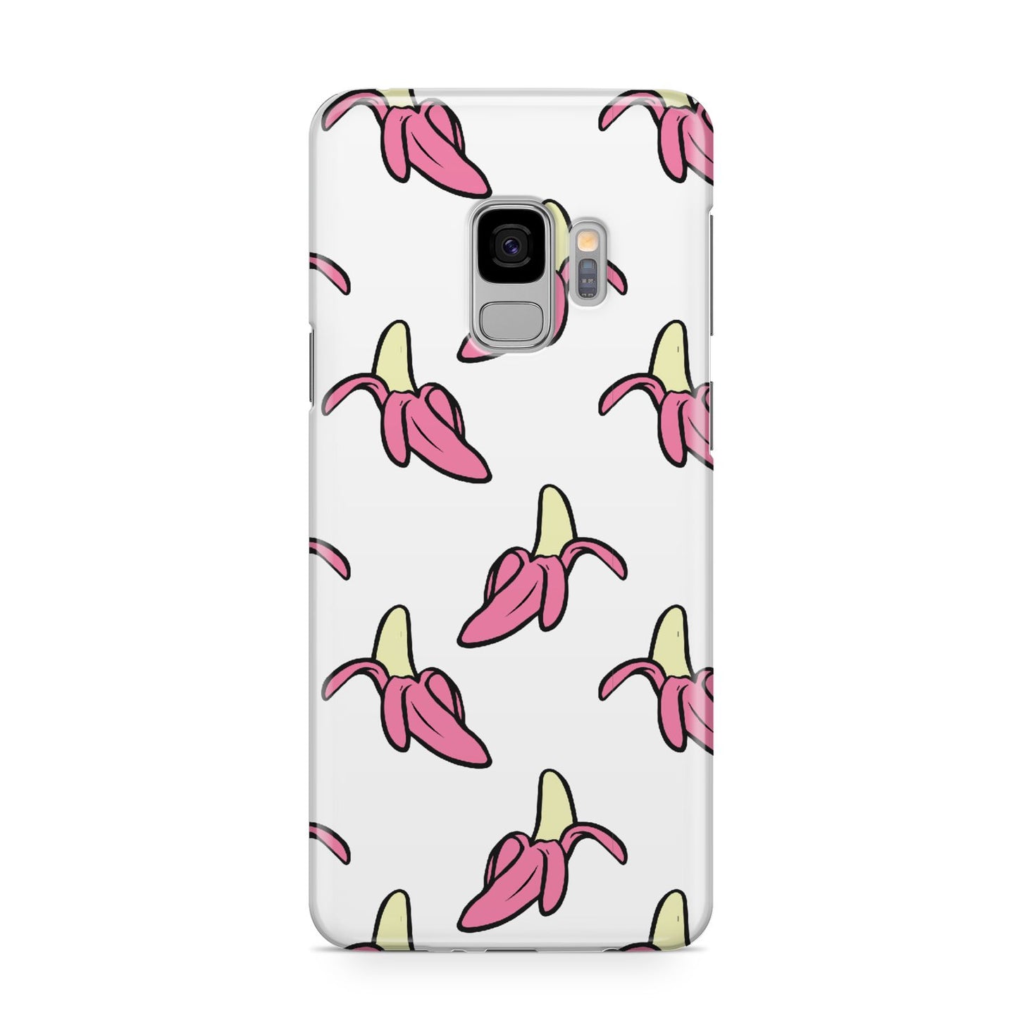 Pink Bannana Comic Art Fruit Samsung Galaxy S9 Case