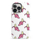 Pink Bannana Comic Art Fruit iPhone 13 Pro Full Wrap 3D Tough Case