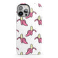 Pink Bannana Comic Art Fruit iPhone 13 Pro Max Full Wrap 3D Tough Case