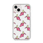 Pink Bannana Comic Art Fruit iPhone 14 Plus Glitter Tough Case Starlight