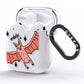 Pink Bat Personalised Halloween AirPods Clear Case Side Image