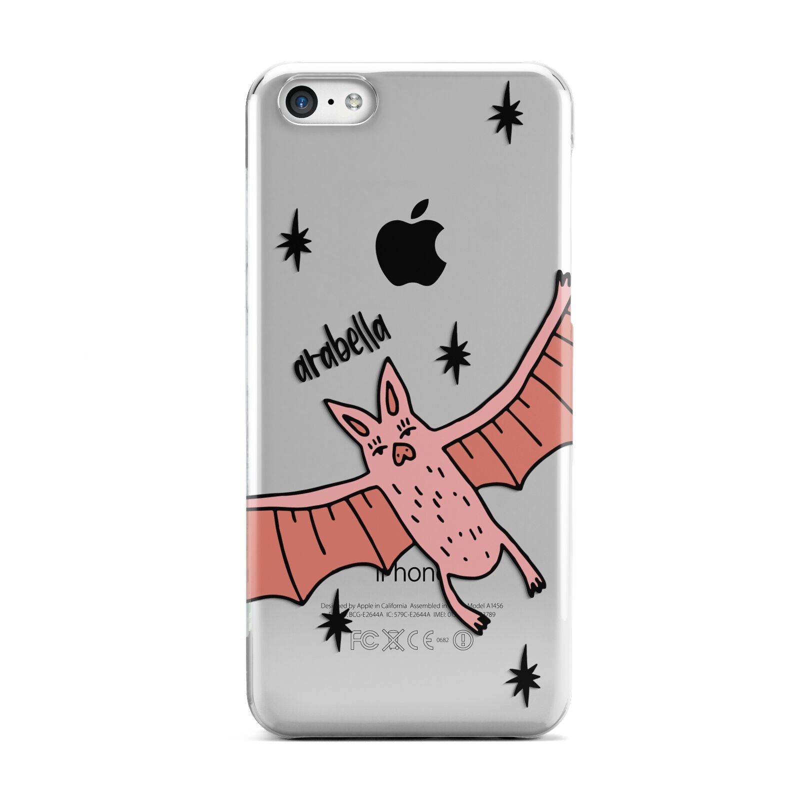 Pink Bat Personalised Halloween Apple iPhone 5c Case