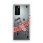 Pink Bat Personalised Halloween Huawei P40 Phone Case