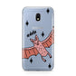 Pink Bat Personalised Halloween Samsung Galaxy J3 2017 Case