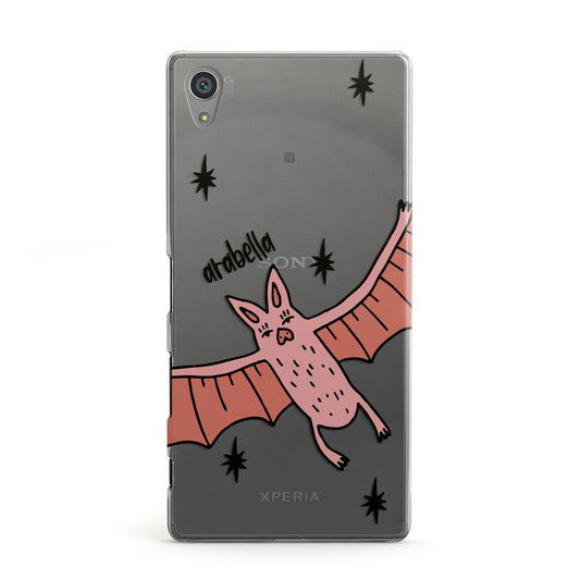 Pink Bat Personalised Halloween Sony Xperia Case