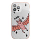 Pink Bat Personalised Halloween iPhone 13 Pro Max TPU Impact Case with Pink Edges