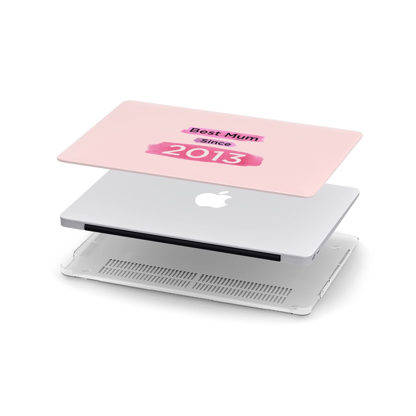 Pink Best Mum Apple MacBook Case in Detail