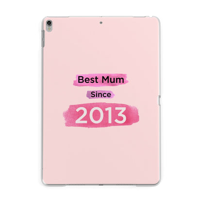 Pink Best Mum Apple iPad Silver Case
