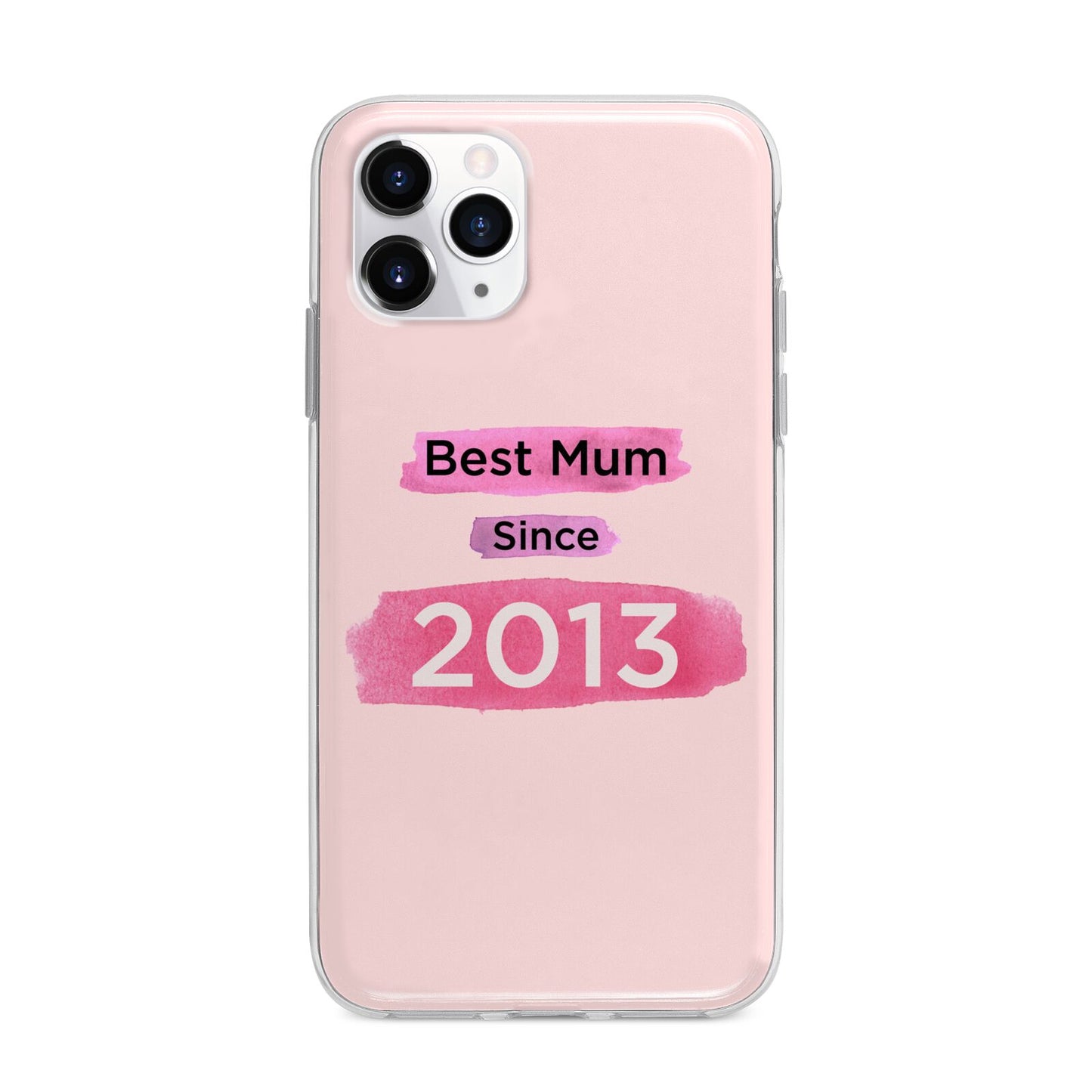 Pink Best Mum Apple iPhone 11 Pro in Silver with Bumper Case