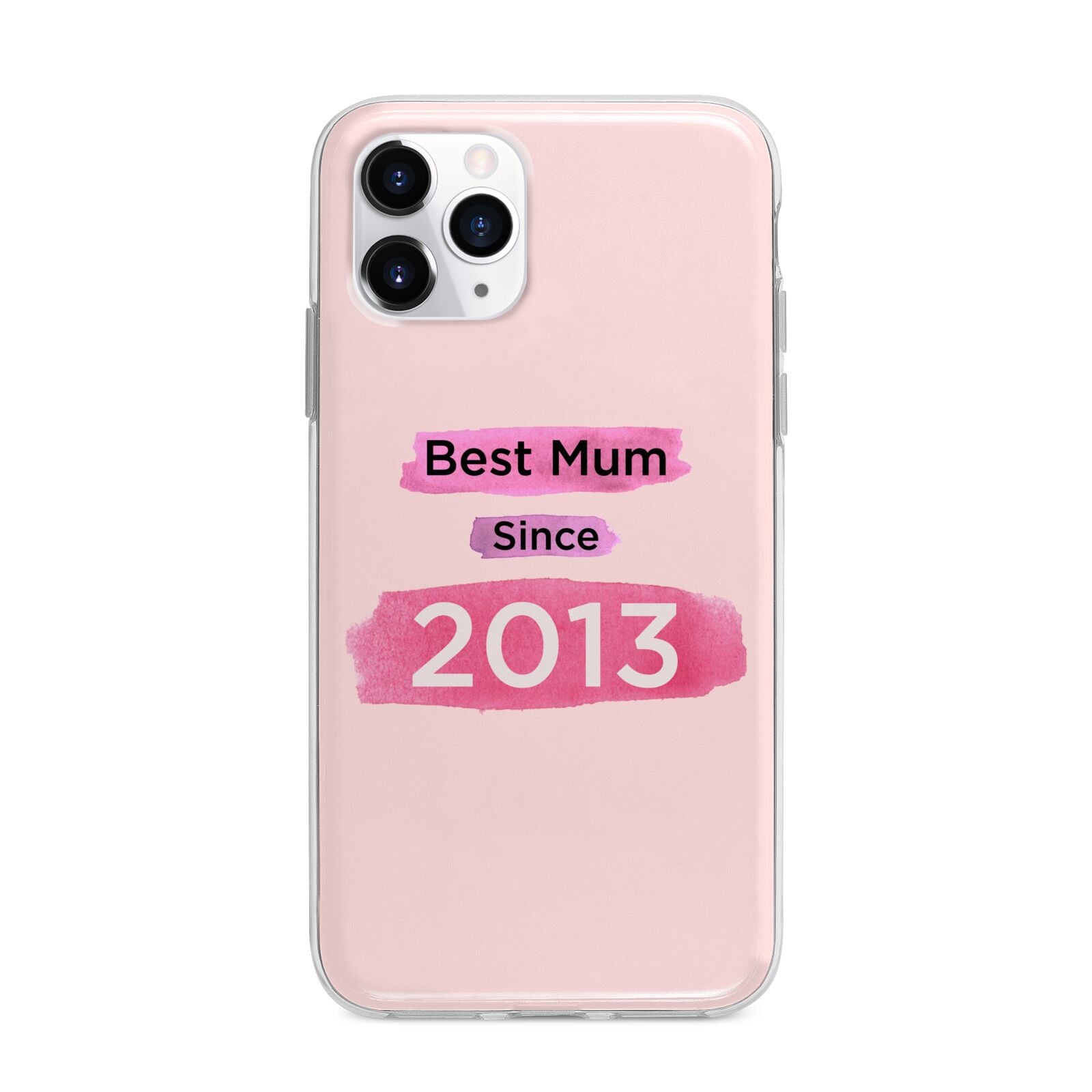 Pink Best Mum Apple iPhone 11 Pro in Silver with Bumper Case