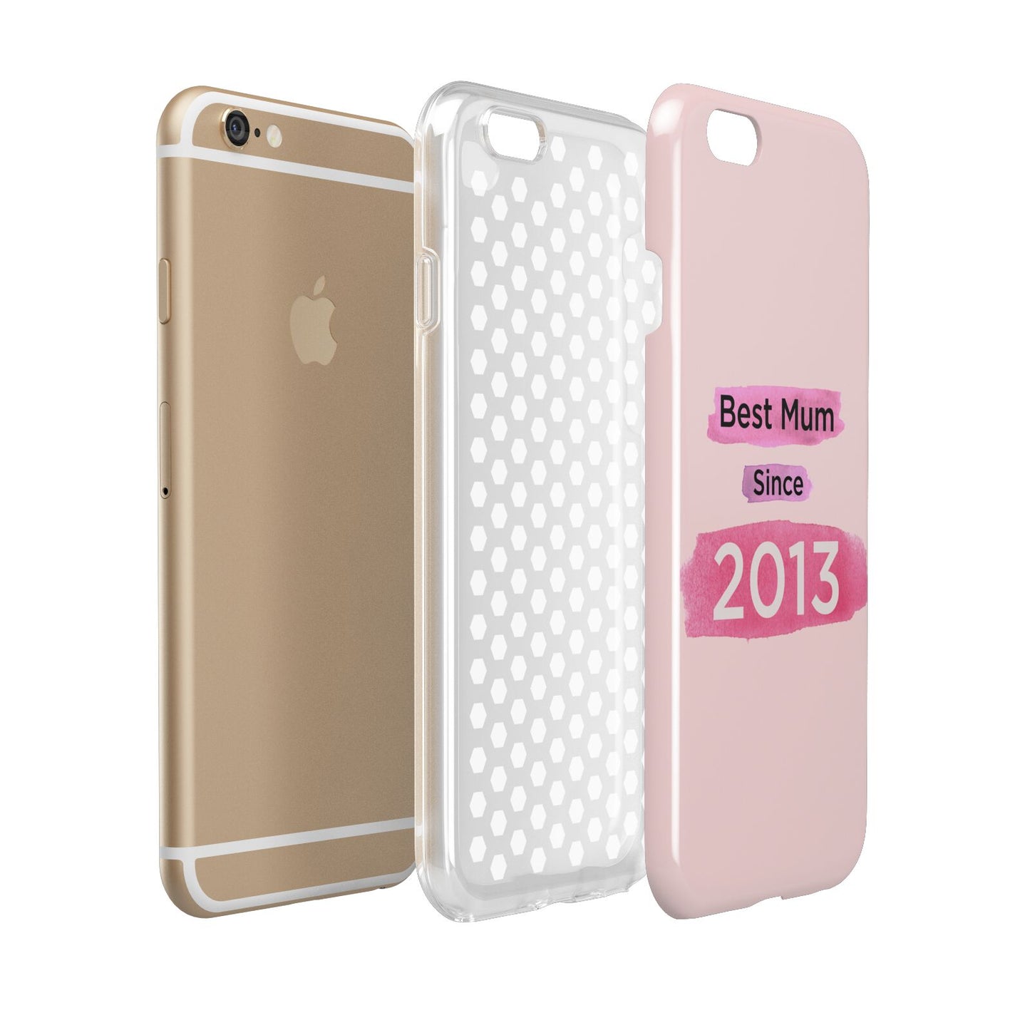 Pink Best Mum Apple iPhone 6 3D Tough Case Expanded view