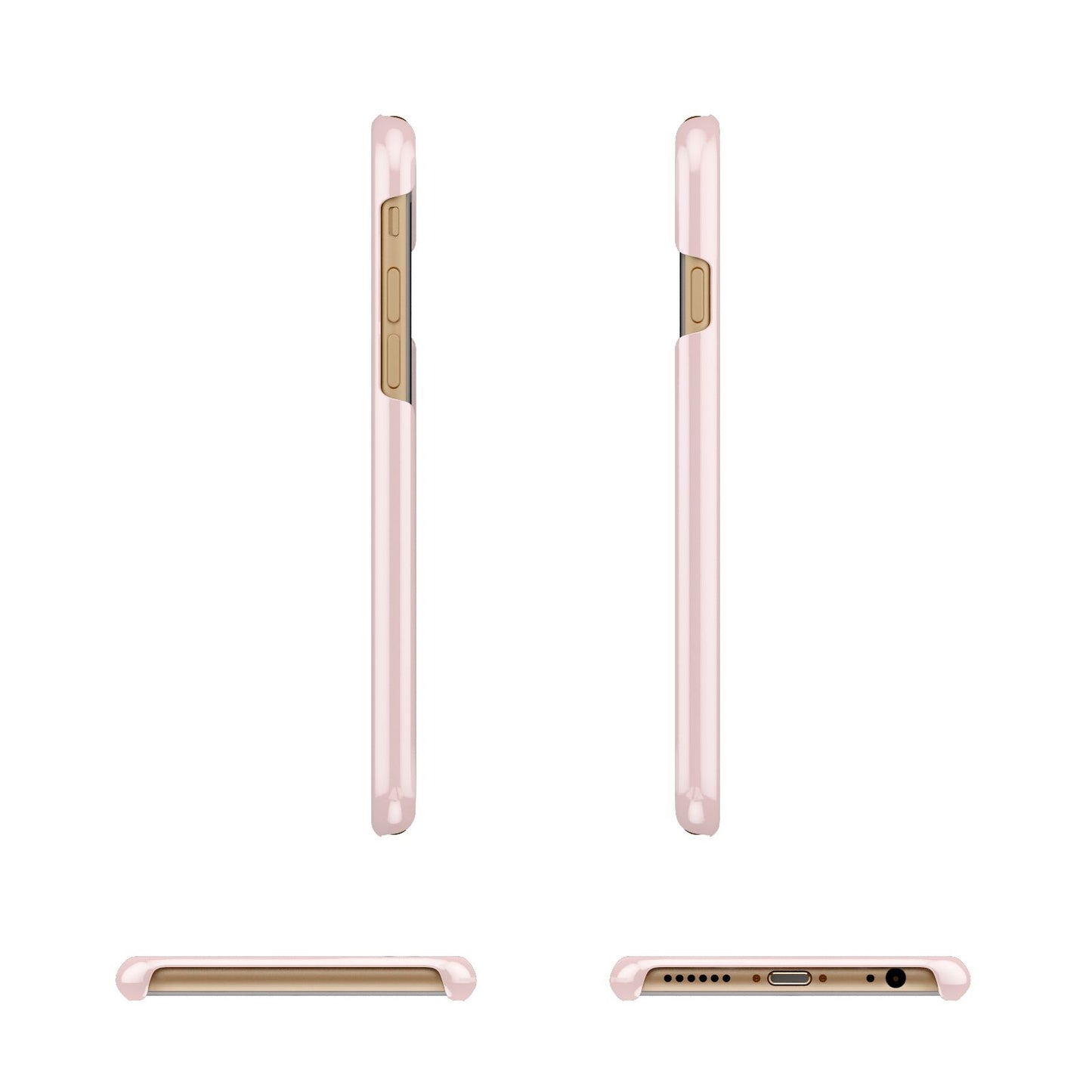 Pink Best Mum Apple iPhone 6 3D Wrap Snap Case Angled Images