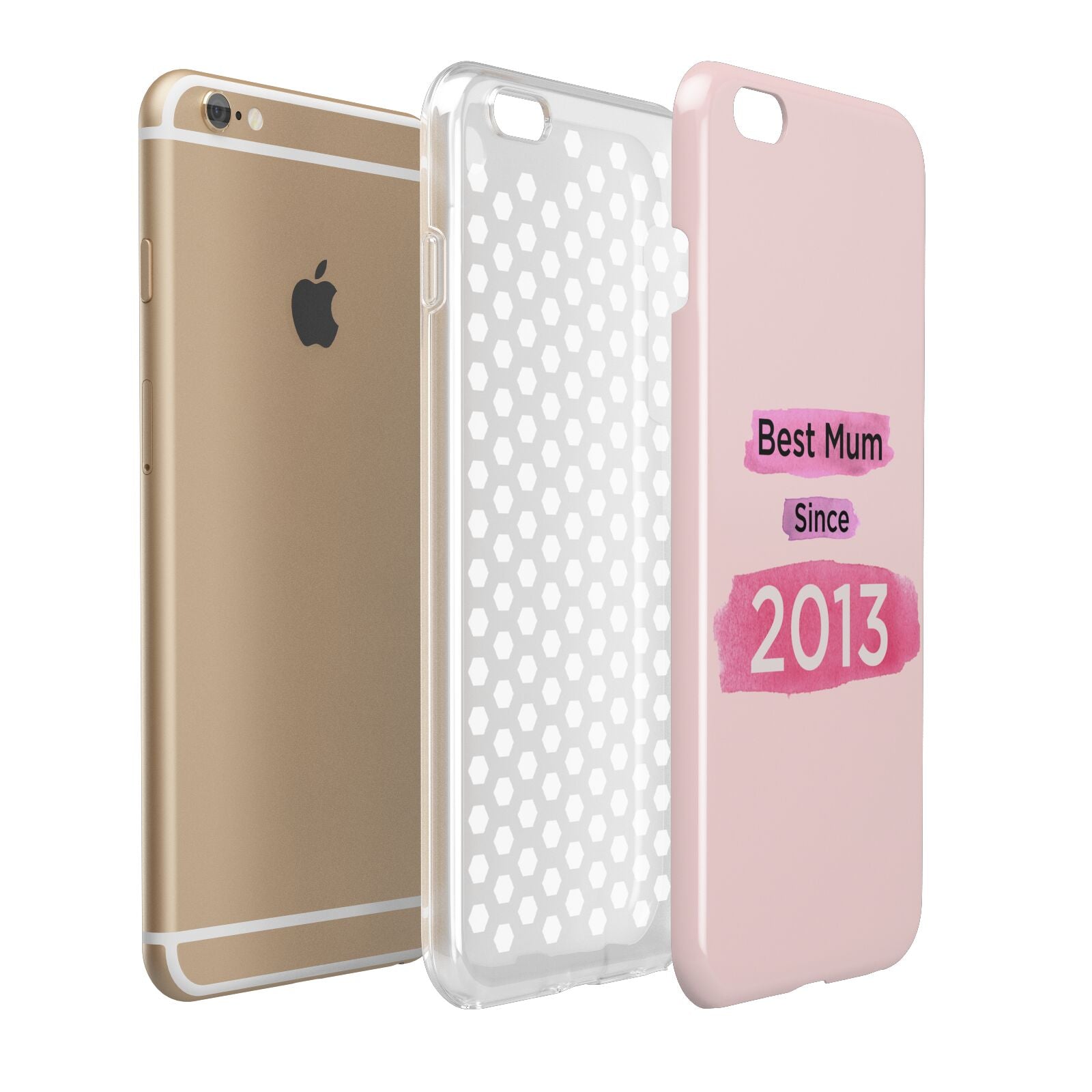 Pink Best Mum Apple iPhone 6 Plus 3D Tough Case Expand Detail Image