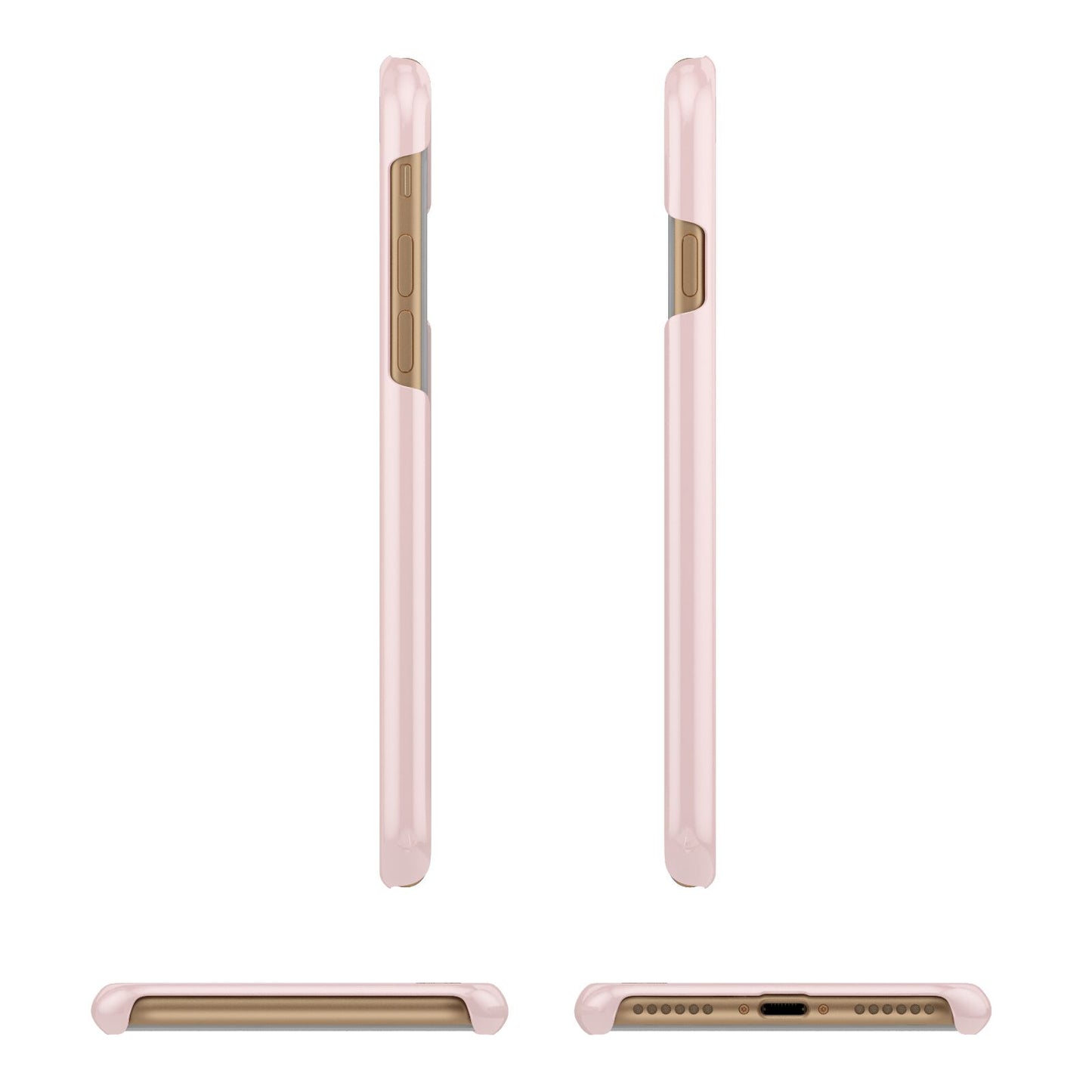 Pink Best Mum Apple iPhone 7 8 3D Wrap Snap Case Angled Images