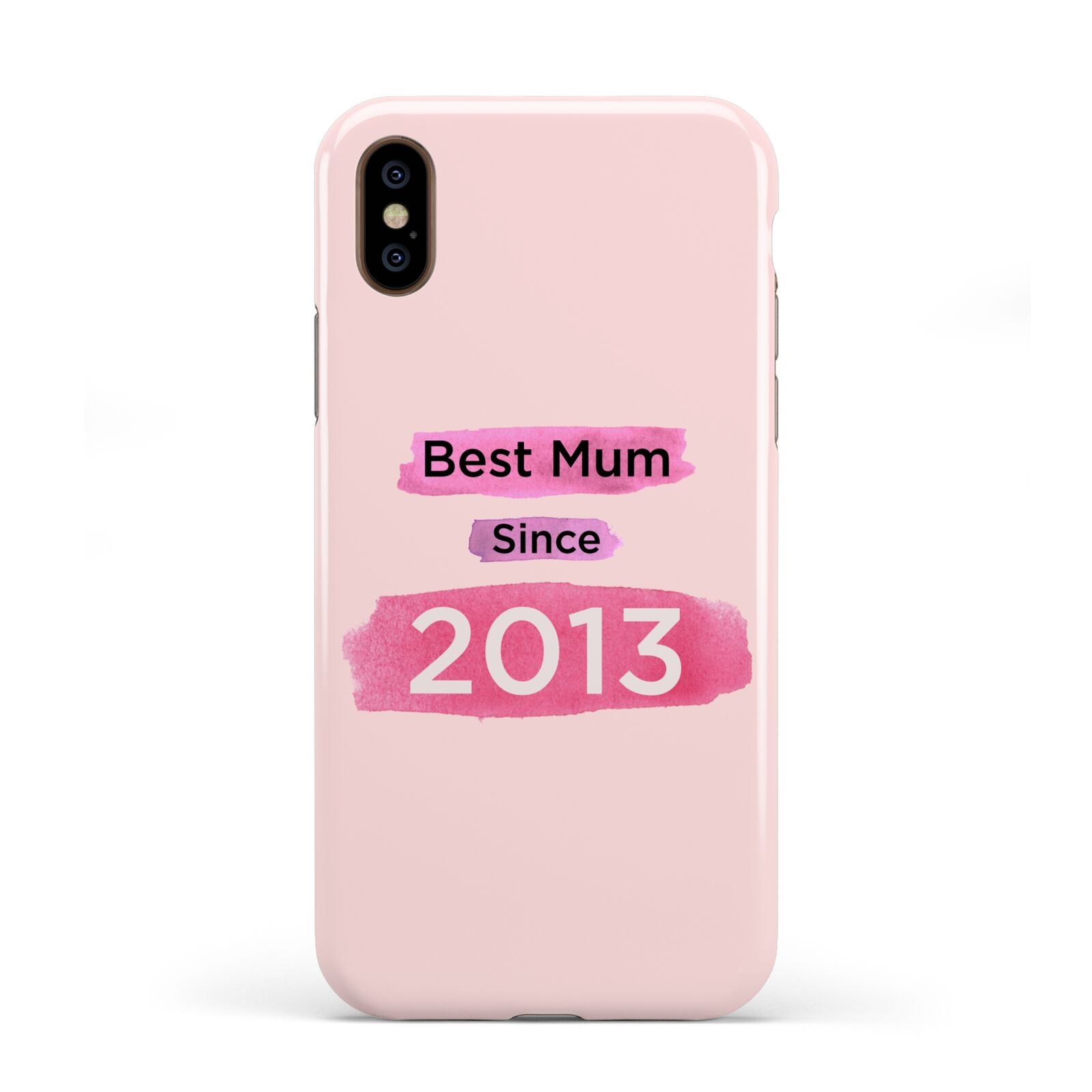 Pink Best Mum Apple iPhone XS 3D Tough