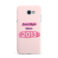 Pink Best Mum Samsung Galaxy A7 2017 Case