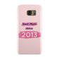 Pink Best Mum Samsung Galaxy Case