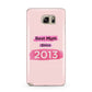 Pink Best Mum Samsung Galaxy Note 5 Case