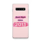 Pink Best Mum Samsung Galaxy S10 Plus Case
