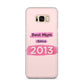 Pink Best Mum Samsung Galaxy S8 Plus Case