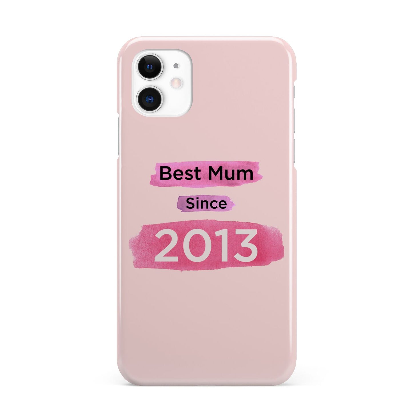 Pink Best Mum iPhone 11 3D Snap Case