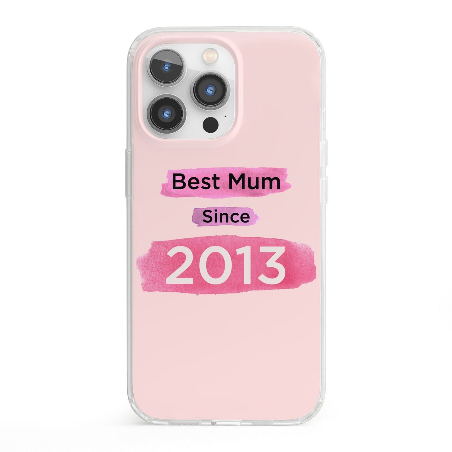 Pink Best Mum iPhone 13 Pro Clear Bumper Case
