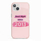 Pink Best Mum iPhone 13 TPU Impact Case with Pink Edges