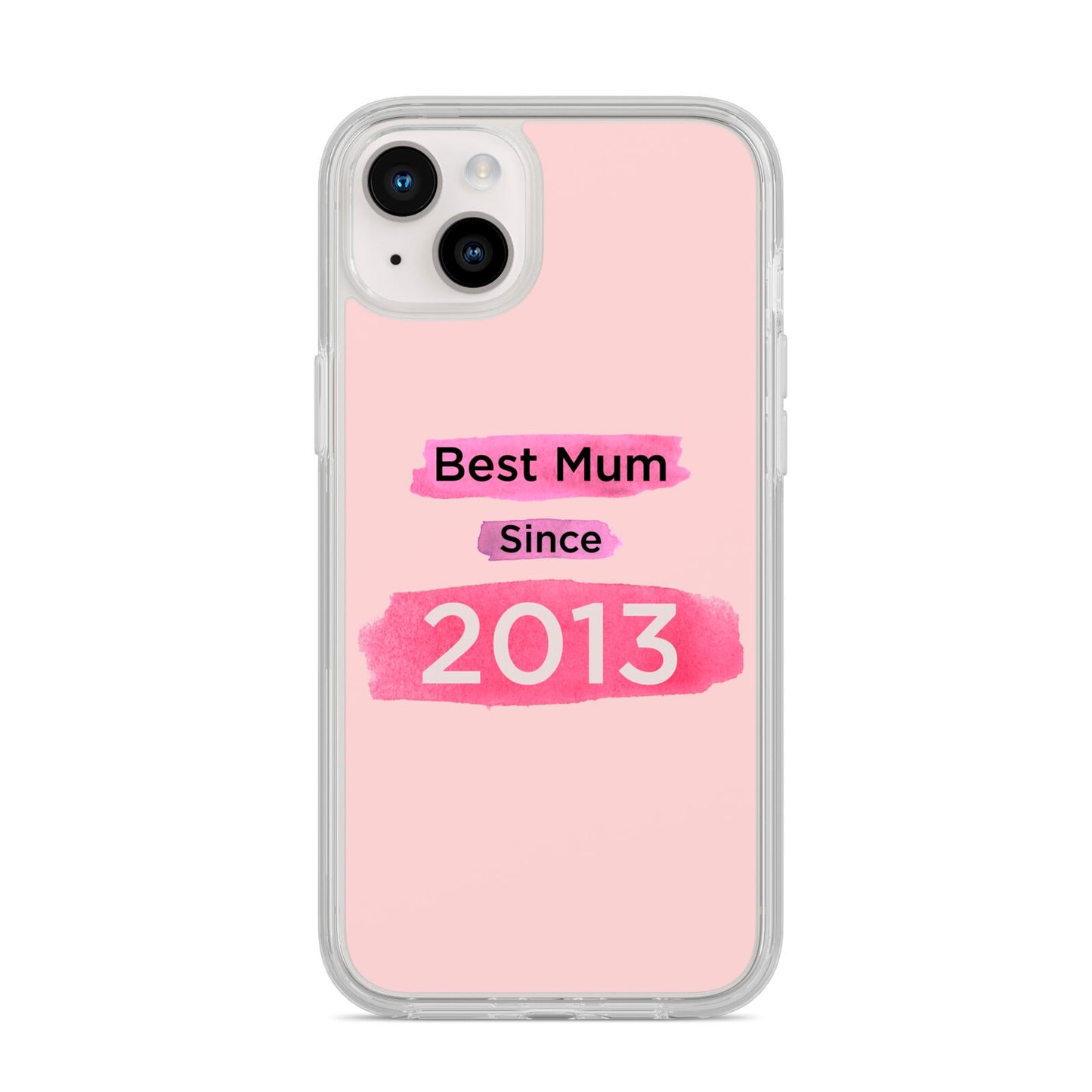 Pink Best Mum iPhone 14 Plus Clear Tough Case Starlight