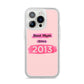 Pink Best Mum iPhone 14 Pro Clear Tough Case Silver